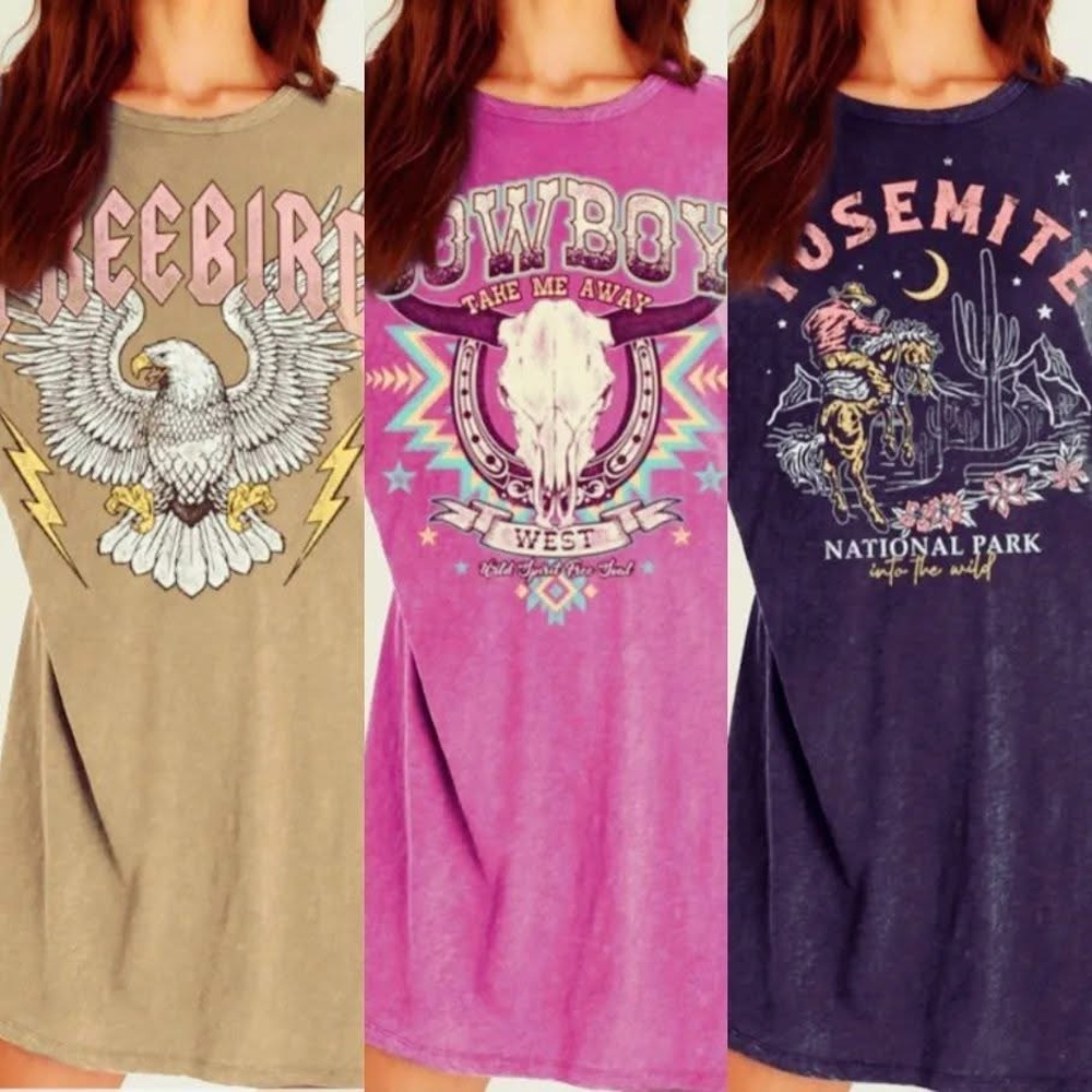 Western T-shirt Dresses